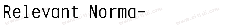 Relevant Norma字体转换